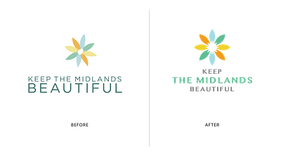 Keep the Midlands Beautiful Identity Update beautiful brand evolution brand identity brand refresh brand update branding columbia design green growth logo logotype riggs riggs partners ryon edwards south carolina typography