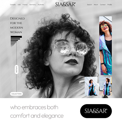 SIA & SAR luxury women’s fashion landing page aesthetic design elegace fashion fashions figma luxury ui uidesigner uxdesigner woman women