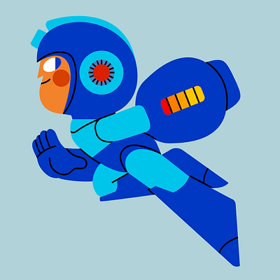 Mega Man fanart ilustración jhonny núñez megaman rockman vector videogames