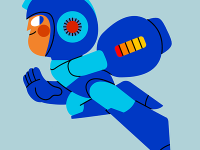 Mega Man fanart ilustración jhonny núñez megaman rockman vector videogames