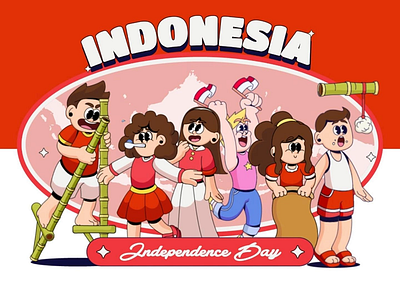 79th Indonesia Independence Day✨ 79 tahun animation cartoon character character design graphic design hut indonesia hut ri illustration indonesia anniversary indonesian mascot mascot design motion graphics vector