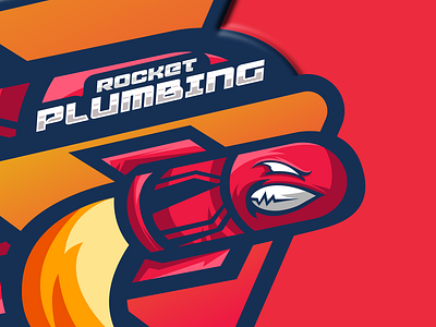 Rocket Plumbing Logo animation branding design esport esports esportslogo gaming gaminglogo graphic design illustration logo mascot mascotlogo typography ui vector