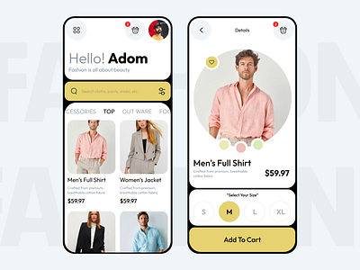 Ecommerce Fashion App app app design awe ecommerce ecommerce app ecommerce application ecommerce website fashion ios mobile app shop store