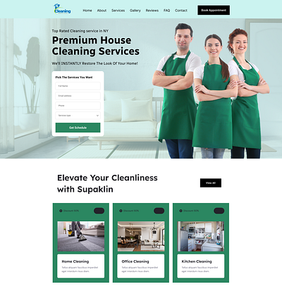 House Cleaning Website Design cleaning website home service website house cleaning website interior cleaning office cleaning ui ux washing web web design