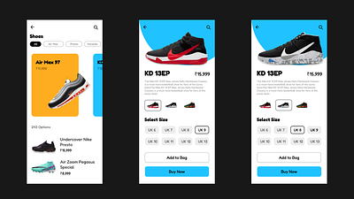 Shoe UI 3d animation app branding dailyui design graphic design illustration logo motion graphics ui ux vector