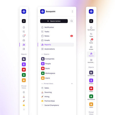 SideBar Navigation - BrixUI leftbar navigation side sidebar ui ux