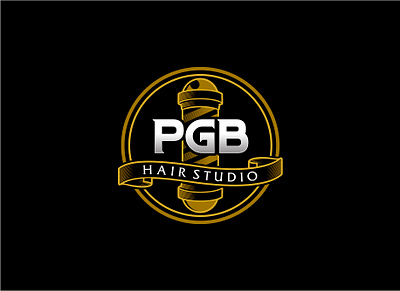 PGB Hair Studio branding design graphic design illustration logo typography vector