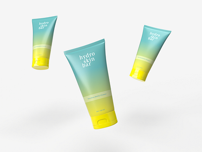 Hydro Skin Bar Skincare branding graphic design mockups packaging design