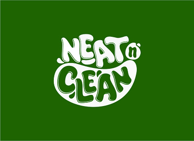 Neat n Clean branding design graphic design illustration logo typography vector