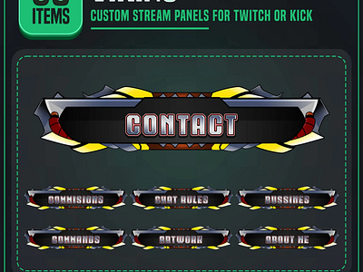 50x Viking Theme Panels | Viking Twitch Panels streamer