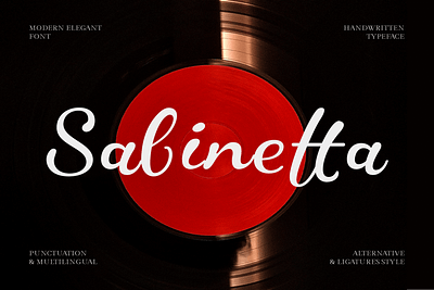 Sabinetta - Elegant Handwritten | Free Fonts branding design font free free font freebie handwritten inspiration logo modern script typeface typography