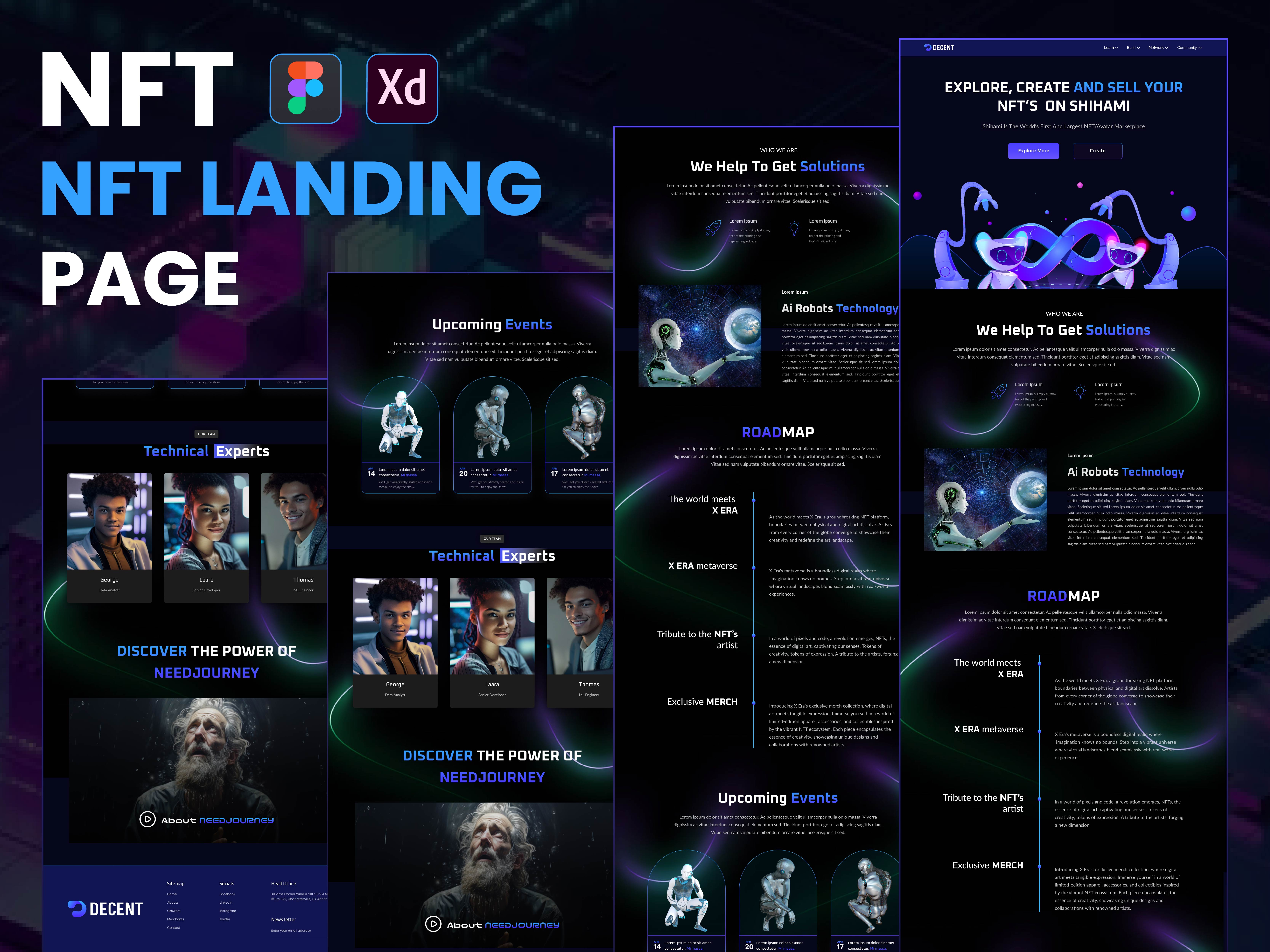 Example of Nft Website UI UX Design. Landing Page