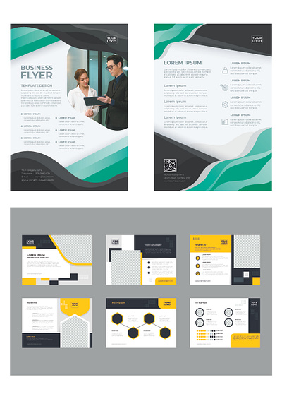 Modern flyer and presentation design template design flyer template graphiic design modern design poster presentation template template