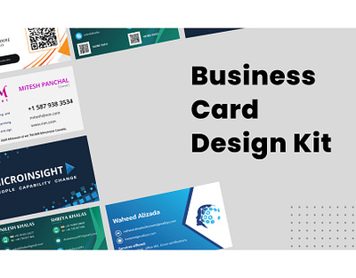 Business Card Design Kit branding graphic design logo ui