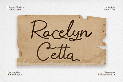 Racelyn Cetta - Modern Handwritten | Free Font beautiful branding casual design font free free font handwriting logo modern monoline pen script typeface typography