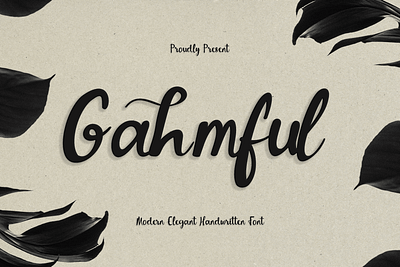 Gahmful - Modern Elegant Handwritten | Free Font branding brush brush stroke business corporate design elegant font free free font handwritten inspiration logo modern typeface typography wedding