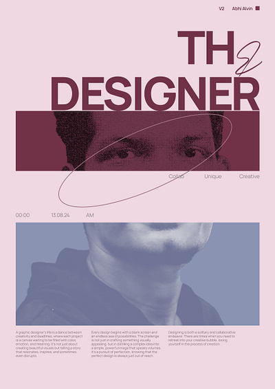 The Designer Poster design designer graphic design introduce poster self