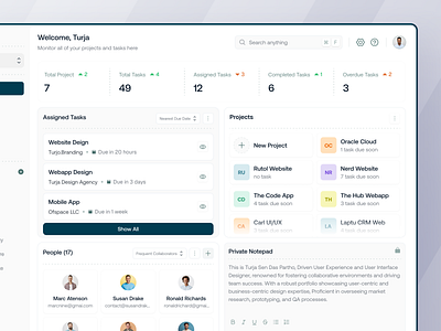 Task Management Webapp 2024 3d agency website animation branding design dribbble graphic design homepage homepage design illustration landing page landingpage logo motion graphics turjadesign typography ui ux webdesign website