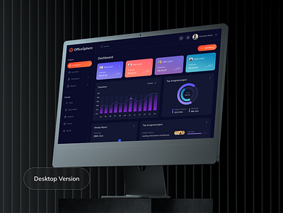 Virtual Office Management Dashboard analytics chart analytics dashboard animation dashboard interaction design mobile apps design saas saas dashboard sales analytics task management dashboard uiux virtual reality web design