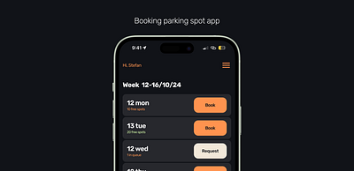 Book easy app booking app mobile parking parking spot ui