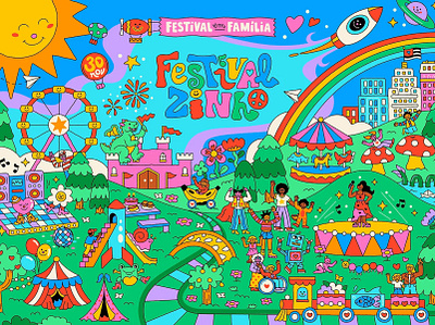 Festivalzinho X Clara Candelot cartoon children family festival