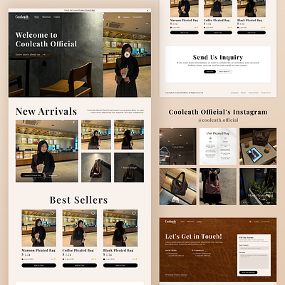 Website and Branding for Cooleath Official (Fashion Brand) branding e commerce design e commerce website react js social media design social media management ui design uiux design ux design website design website development