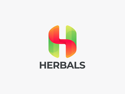 HERBALS branding graphic design h coloring herbal coloring herbal design graphic herbal green logo herbal logo herbals icon logo