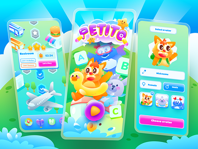 Petito - Educational App Project branding character design education educational app graphic design illustration kids app learning app logo mobile playful ui ui ux ux vibrant