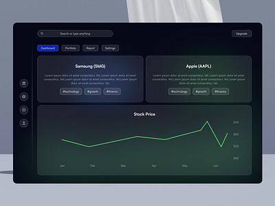 Glassmorphism UI Design figma ui web design