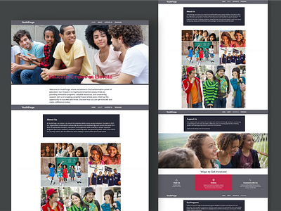 YouthForge NGO website ngo website ui design wix wix studio