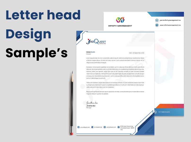Letterhead Design Sample's graphic design letterhead ui