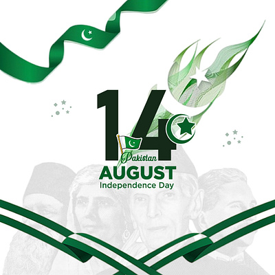 14th August Pakistan Independence Day Social Media Post 14th august 3d design graphic design illustration independence day logo design pakistan day pakistan independence day pakistan zindabad post design social media post design typography ui ux vector