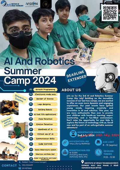 AI AND ROBOTICS SUMMER CAMP SOCIAL MEDIA POSTER