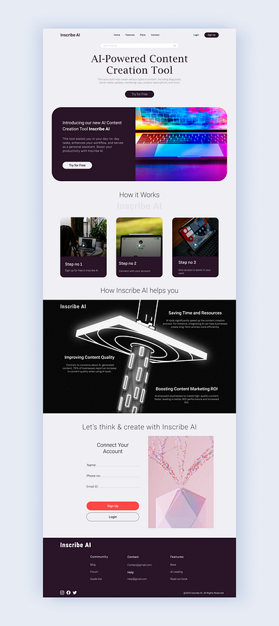 SaaS Product ( Web page design ) daily ui figma saas saas product ui design uiux user experience web design website website design