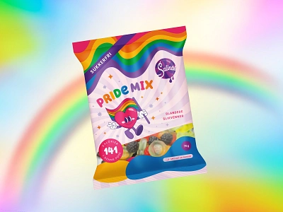 Package Design for Salinas brand branding colorful design digital digital art food fun graphic design gummies gummy candy identity branding illustration label label design lgbtq minimal modern package package design