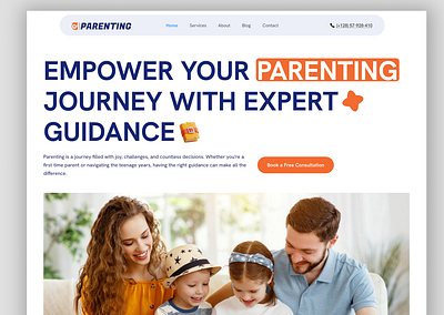 Parenting Coaches landing page branding dad design graphic design illustration landing page design 2024 learning logo modern landing page mon parentgood landing page parenting landing page school teaching typography ui ux vector website