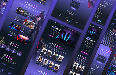 Turnip landing page for a gaming event branding graphic design landing page ui uiux ux design visual design