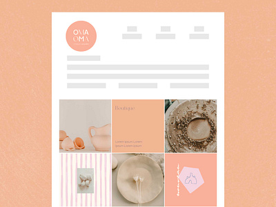 Oma Oma Branding Kit - Marque de céramique branding graphic design illustration instagram logo