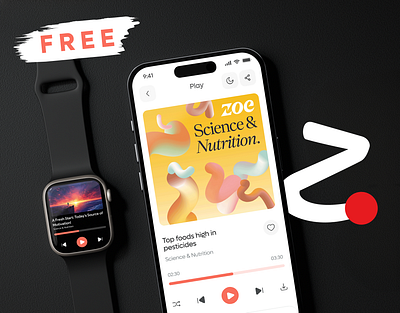 FREE Podcast UI KIT - Transform Your Podcast Journey! app app design episode free freeapp freeuikit interface minimal mobile mobile design music music app playlist podcastapp podcasts ui ux