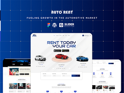 Auto Rent - Fuelling Growth in the Automotive Market car ecommerce landing platform property rental ui uiux website