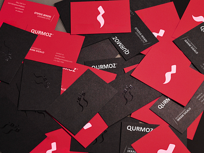 QURMOZ | BRANDING arabic black brand branding businesscard card creativedesign fashion graphic design ksa logo minimal modern package print qurmoz red saudi tarafa ui