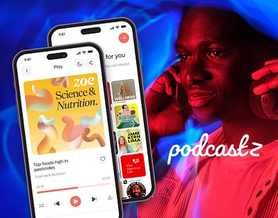 Podcast Mobile App audio conversation design live live streaming meditation mobile ui music app podcast ui podcasts radio social spotify streaming talks ui ui design ux voice chat