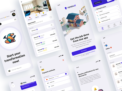 UI Design for RenovAI design graphic design ui ux uxdesign