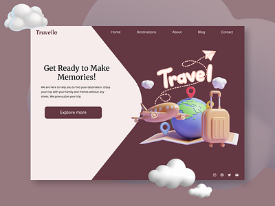 Landing Page creativeui dailyui dailyui003 dailyuichallenge design designinspiration designthinking illustration landing page ui uiuxdesign visualdesign website