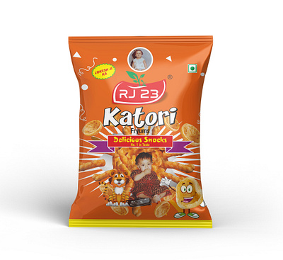 Katori Fryums Pouch Design box design branding fmcg products food packaging katori packaging label design logo design mockup mockup design namkeen packaging packaging pouch design product designpouch design snack snack packaging