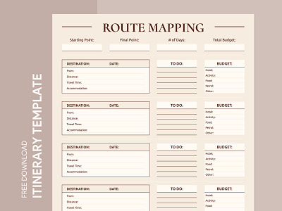 Road Trip Travel Itinerary Free Google Docs Template aesthetic itinerary beige itinerary docs free google docs templates free template free template google docs google google docs google docs itinerary template itinerary itinerary design itinerary template road trip itinerary road trip template route itinerary route mapping template travel itinerary trip schedule