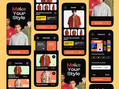 Fashion Store Mobile App 👕 app design cloth clothing app e commerce ecommerce fashion store fashoin marketplace mobile online cloth store online store product design store store app trendy ui ux