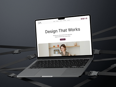 Personal website for designer designer desogner portfolio landing page personal portfolio personal website ui inspiration website