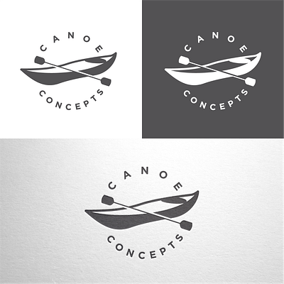 Minimal Canoe Logo Design canoe canoe logo canoe logo design canoe restaurant design dynamic flat illustration lettermark logo minimal modern restaurant restaurant logo design symbolic