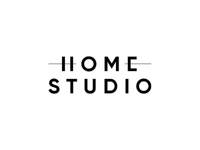 Home Studio aistis architecture branding concept design graphic design identity interior lithuania logo minimal simple vilnius wordmark